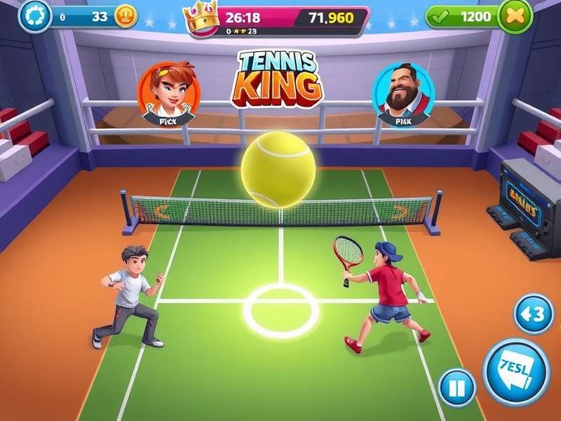Clash Tennis King Gameplay Screenshot